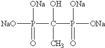 羥基乙叉二膦酸四鈉(HEDP•Na4)結(jié)構(gòu)式