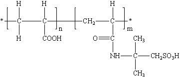 丙烯酸-2-丙烯酰胺-2-甲基丙磺酸共聚物(AA/AMPS)結(jié)構(gòu)式